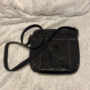 Worn fossil side body purse
